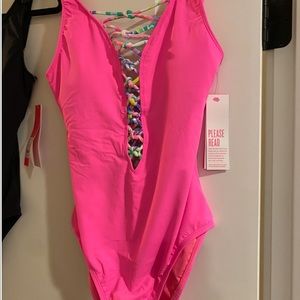 NWT size Lilly Pulitzer lattice swimsuit